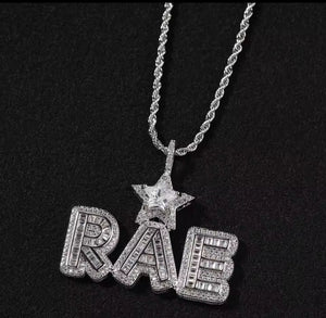 “Crystal” Name Plate Necklace