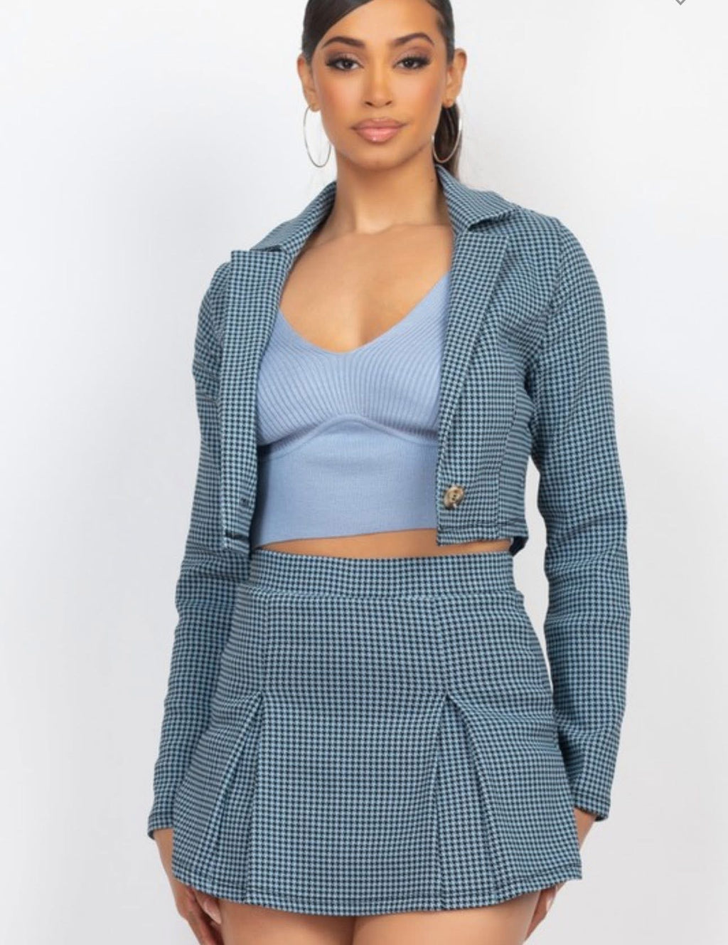 “Amber” Two Piece Set (Blue)