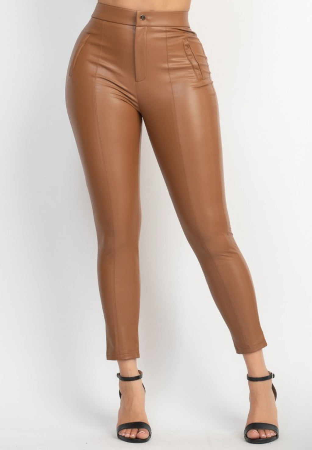 “Shanti” Leather Pants ( Coffee )