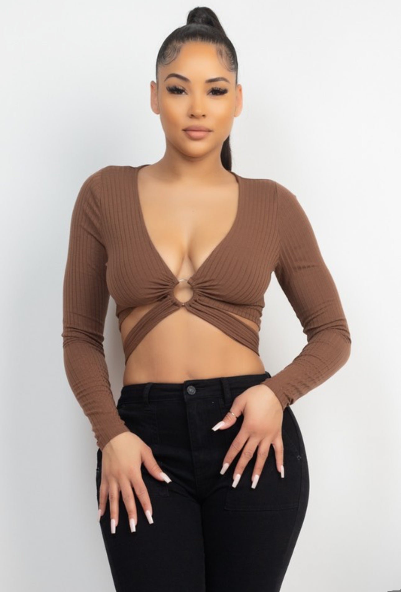 “JoJo” Top ( Brown )