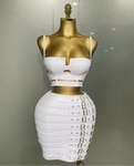“Latoya” Two Piece Set White