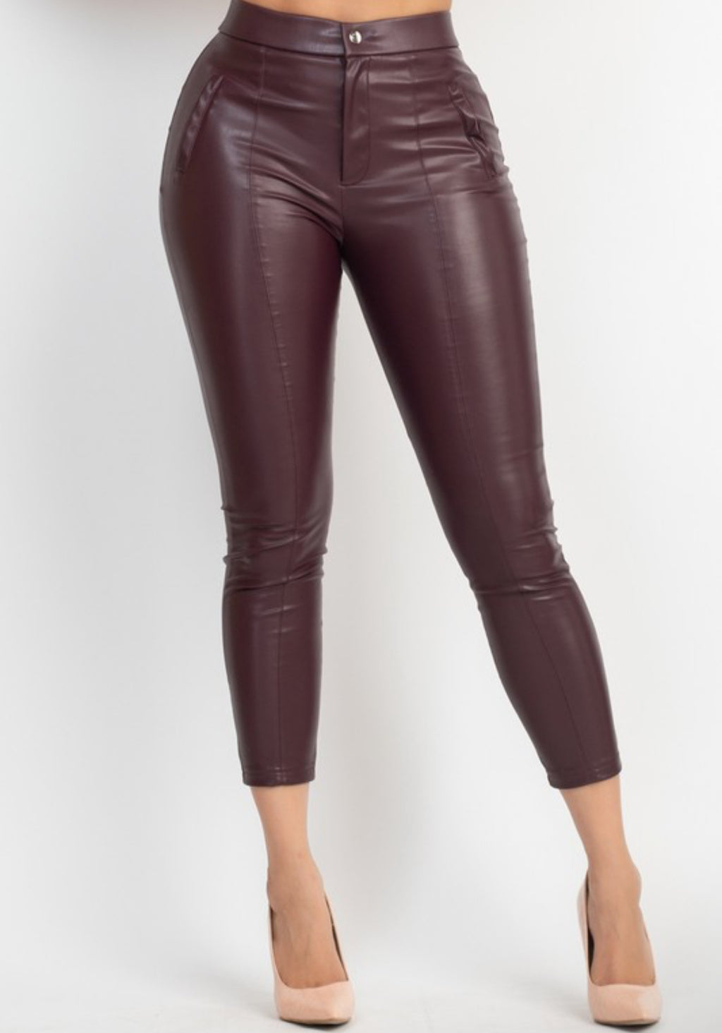 “Shanti” Leather Pants ( Mocha )
