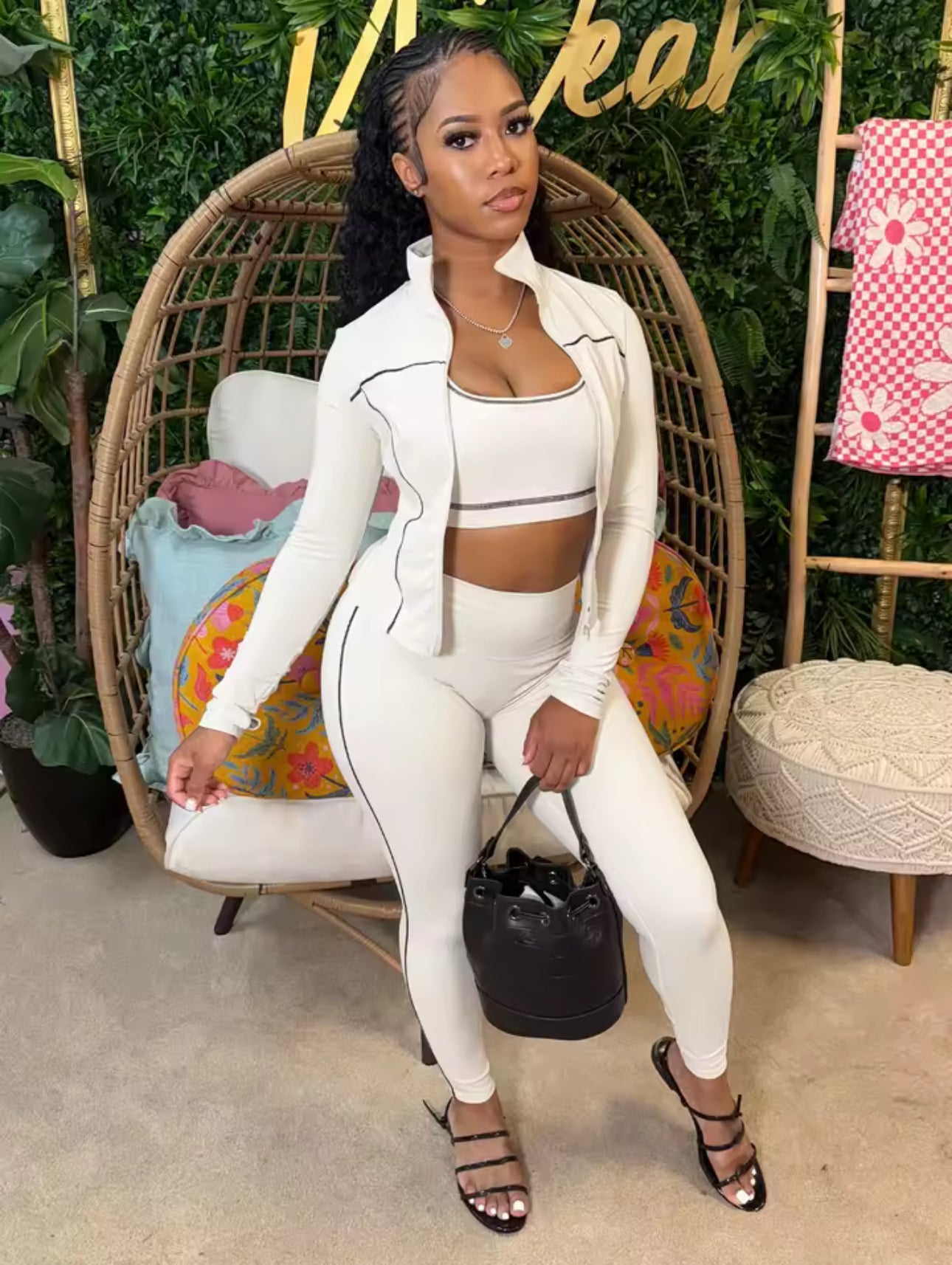 “Shanette” Three Piece Set (White)