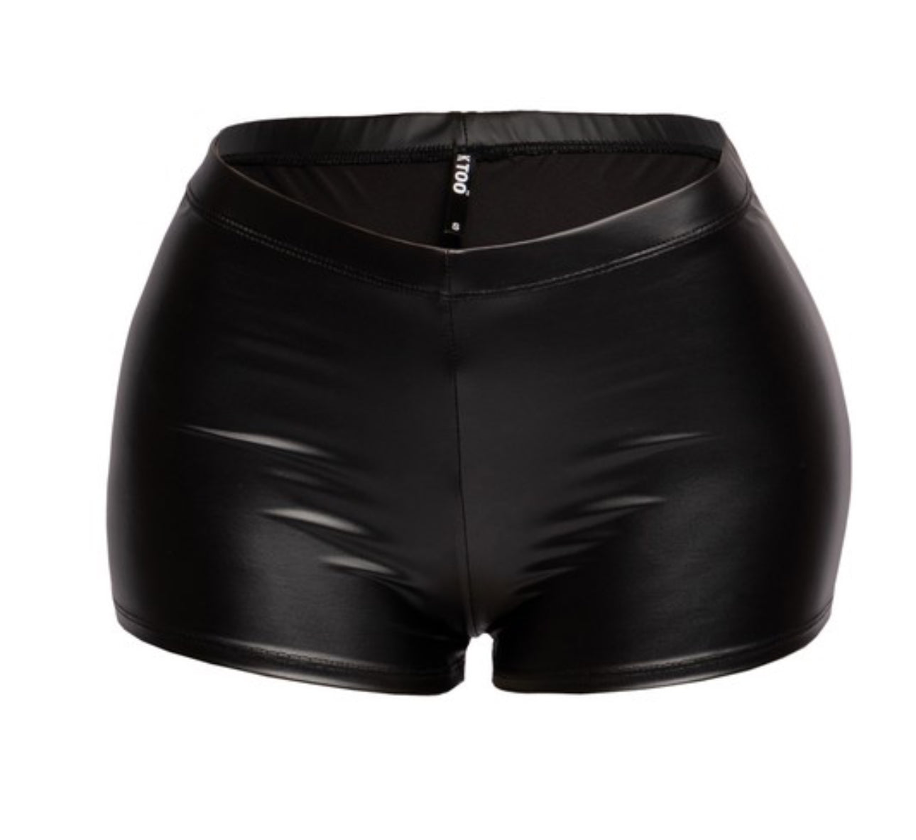 “Doll” Black Leather Shorts