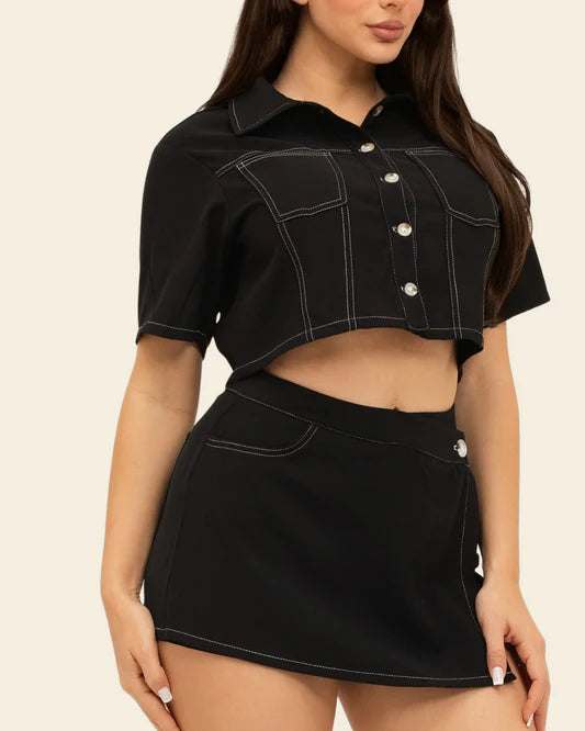 “Fedra” Skort Set