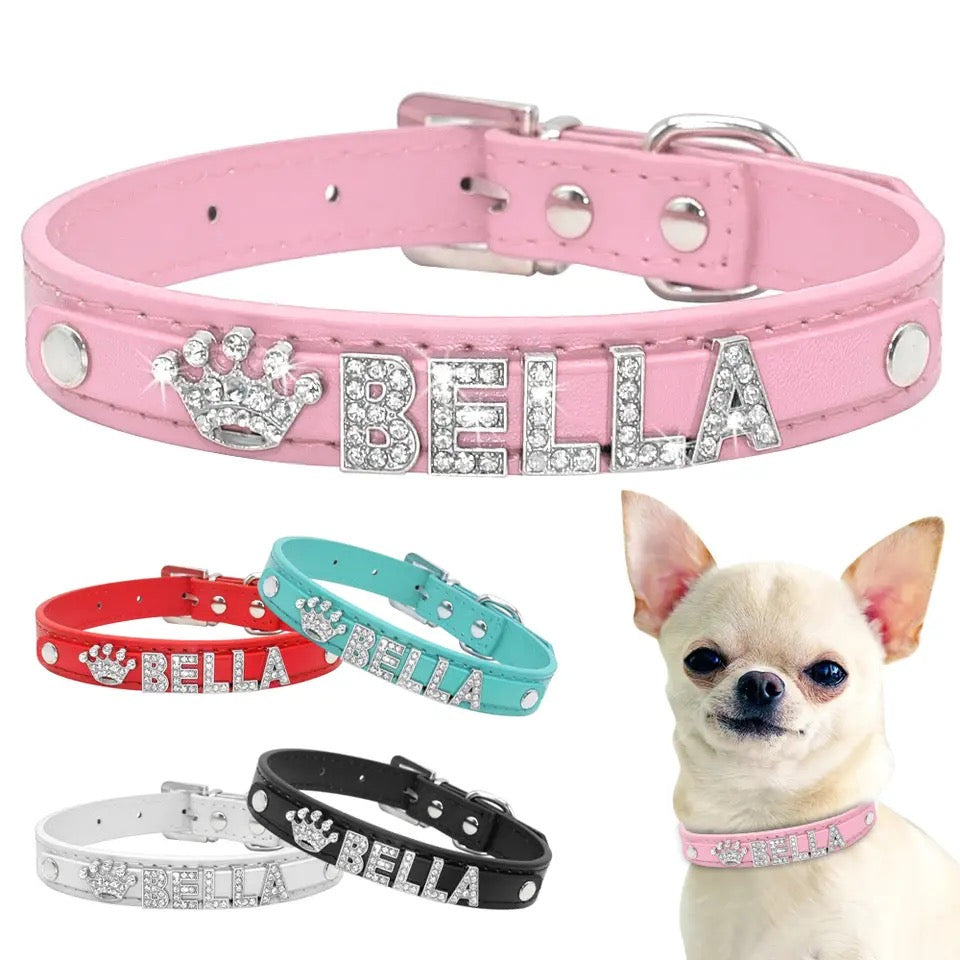 “ICEY” Custom name collar