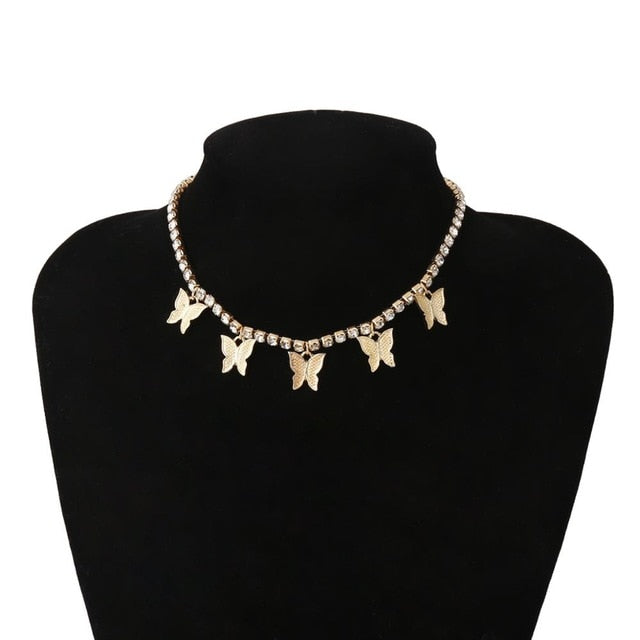 Ice out Butterfly Choker