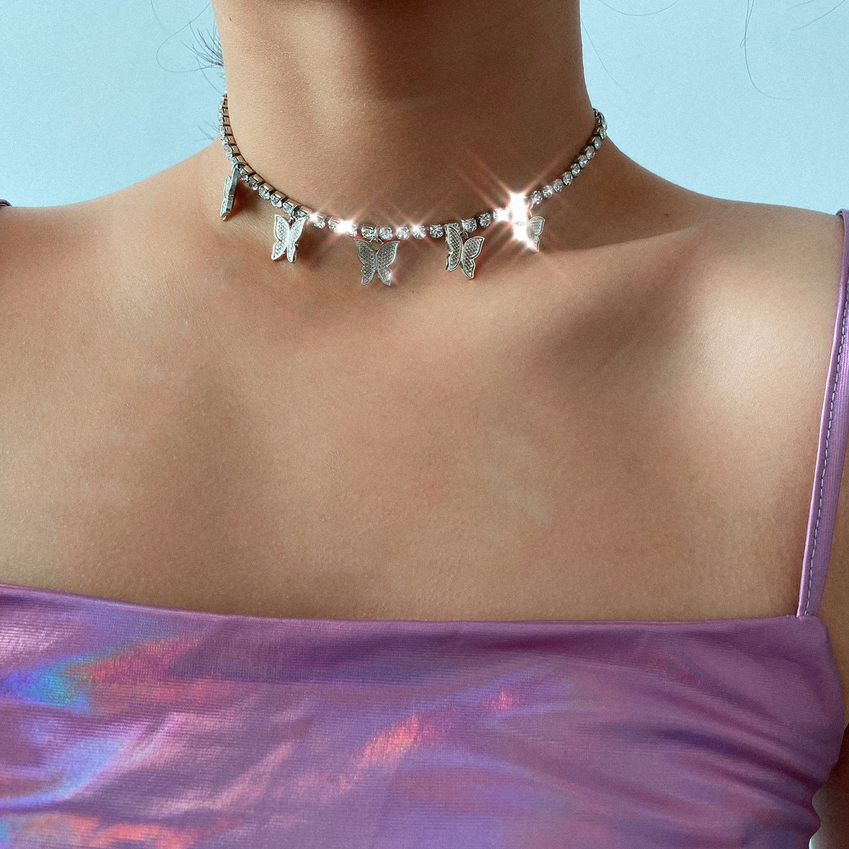 Ice out Butterfly Choker
